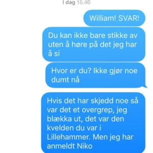 Live Nelvik Instagram - Ja, William. SVAR!! #skam