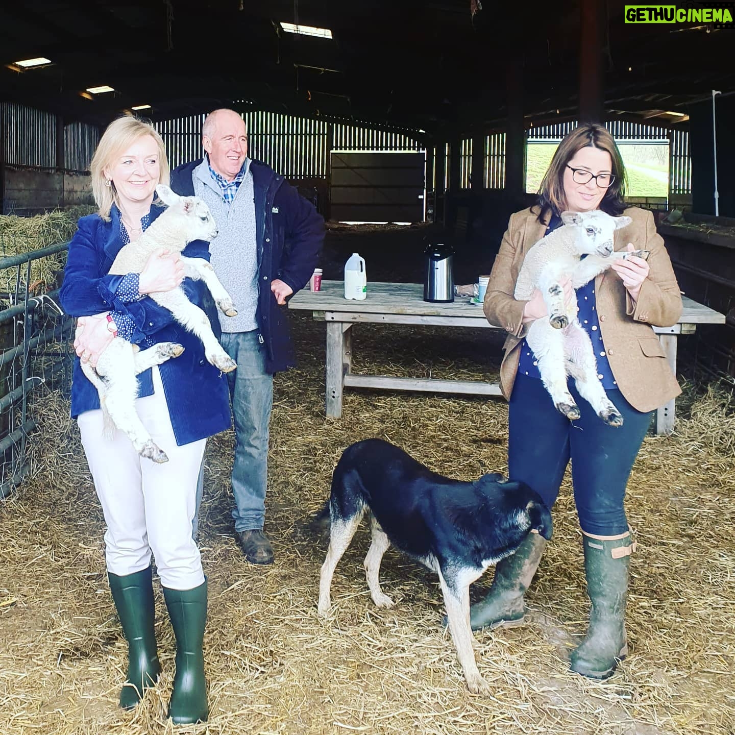 Liz Truss Instagram - Taking Welsh lamb global. #spring #downthefarm #tradehubs đ´ó §ó ˘ó ˇó Źó łó ż đŹđ§ đ