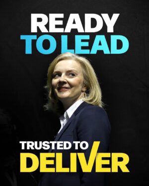 Liz Truss Instagram - Thank you for putting your trust in me.

I’m ready to hit the ground running from day one.

#LizForLeader