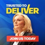 Liz Truss Instagram - I have a clear vision for our country and the experience to deliver from day one. Join #LizForLeader - link in the bio