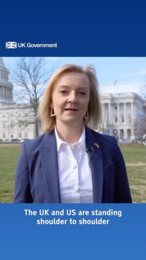Liz Truss Instagram - Our unbreakable alliance with the United States is at the heart of European security 🇬🇧🇺🇸