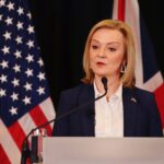 Liz Truss Instagram – Spoke at the @atlanticcouncil 🇺🇸 this evening where I set out how the world must work together to stop Putin’s offensive in Ukraine.