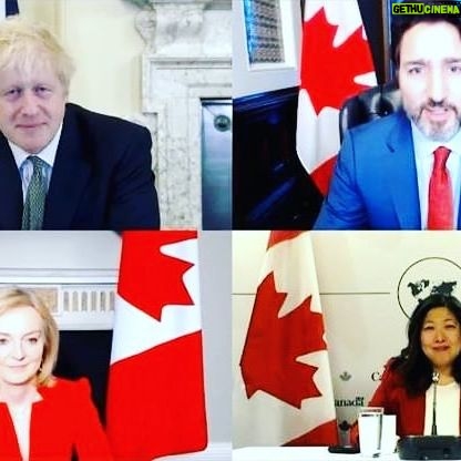Liz Truss Instagram - Delighted to secure agreement in principle with our friends and allies the Canadians. With more to come in 2021. #ukcanadafta🇬🇧🇨🇦 #transatlanticties #2021goals