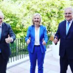 Liz Truss Instagram - First from scratch 🇬🇧 trade deal done. #ukaustralia #friendsandfamily #primeministers