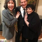 Liza Minnelli Instagram - What a night! One I never want to forget. My darling, Mitzi Gaynor had us over for dinner along with Lily Tomlin. Fabulous dinner to boot. I love you, Mitzi, and thank you for the picture with Lily and my baby, Michael! #lizaminnelli #mitzigaynor #lilytomlin #michaelfeinstein @themitzigaynor