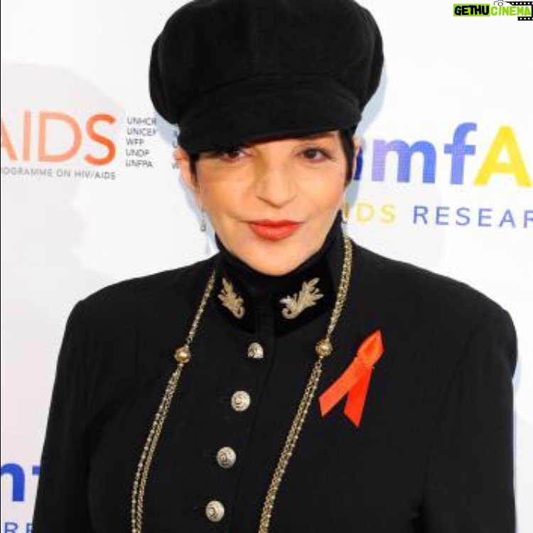 Liza Minnelli Instagram - #lizaminnelli #worldaidsday #worldaidsday2016 #redribbon #amfar #tbt
