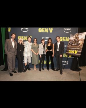 Lizze Broadway Instagram - press @genv 

quick thank you to the #GenV fans. We love you and are deeply grateful for your love and support xx