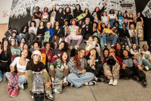Lizzie Armanto Instagram - This Women's History Month we've had the honor to uplift @lizziearmanto. She inspires us and so many others to be our authentic selves everyday. Go check out her billboard in Venice Beach     our NYC Women's History Month event recap with @bronxgirlsskate and @sk8babes
