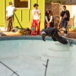 Lizzie Armanto Instagram – one & only sesh before they demoed our pool. It was fun to watch my friends rip! I was hoping to get a grind but pool skating is hard. ♥️
📸 @andrewjamespeters