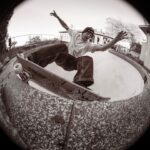 Lizzie Armanto Instagram – one & only sesh before they demoed our pool. It was fun to watch my friends rip! I was hoping to get a grind but pool skating is hard. ♥️
📸 @andrewjamespeters