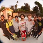 Lizzie Armanto Instagram – one & only sesh before they demoed our pool. It was fun to watch my friends rip! I was hoping to get a grind but pool skating is hard. ♥️
📸 @andrewjamespeters