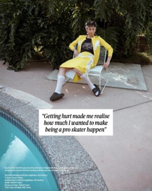 Lizzie Armanto Instagram - A dream come true w/ @voguescandinavia 🤍 caught up about life post injury, the excitement that I have for women pushing forward the skate industry, & my love for licorice.

Photographer @hennakristiina
Styling @michelle_cameron
Styling assistant  @umm_ella
Makeup @johannanomiey
Hair @marandahair
Photo assistant @romanbarret_
Interview by @linneapesonen 

Big thank you to the dream team ⭐️
