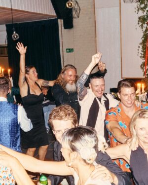 Lizzie Armanto Instagram - My 2023 highlight was @axelcrusher & I’s belated wedding party. Here's to making every moment count in 2024! Wishing everyone the best for the new year. 💍💒🎇