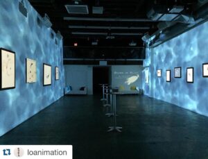 Loan Chabanol Instagram - #Repost @loanimation with @repostapp.
・・・
Just before the opening last night of @loancha #BornInBlue exhibition curated by @artinmotionshow music by @cedricmarianalexander framing by @brentanos Animation by @blackscarab333 thank you to all the beautiful team @kiddville @zacalaca @ariselazarus @ctmsisterspro @curatorsforacause and @meetselect for the support!