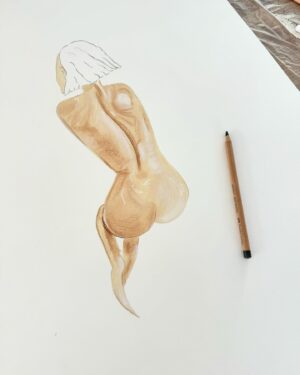 Loan Chabanol Instagram - Body exploration.  #artbody
#creation
#woman
#bodypastels
#creation 
#womenart