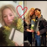 Loana Petrucciani Instagram – St Valentin 💞💟. Seule mais consolée par des fleurs de mon 👼. Love U @jeremybelletoff 💜🌻. Gros bisous les loulous 🌞. Un beau projet en préparation. Chut 🤫loana #beauty ##frenchgirl #miroir #naturalmakeup #loveyou #influenceuse #romantic #women #selfie #love #heart #sweet #friends #blondebombshell  #love #heart