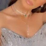 Lobna Ezzat Instagram - Styling by me 💕 @lubnaezzat.official 💋 @monagoudacouture 👗 @jewelryboxjb 💍 @alaamahran70 💄