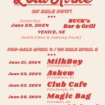 Lola Kirke Instagram - Just announced!! New June shows in PA, RI, MI, and MO! Presale begins Thursday, April 4 at 10am local and general on sale begins Friday, April 5 at 10am local. ALSO tickets for our show at Buck’s are on sale now! ❤️ Get your tickets and sign up to get your presale code sent on April 3 by at the link in my bio! Or text PRESALE to 1 (469) 481-3885 📸 @wardkweskin
