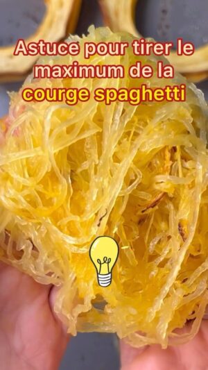 Loounie Instagram - Dans le sens de la longueur, dans le sens de la largeur ou… en rondelles? Comment coupez-vous vos courges spaghetti? #loouniecuisine #mordu #astuce