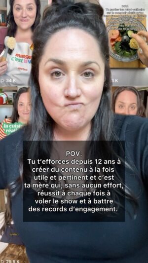 Loounie Instagram - C’est presqu’un début de scénario de film de Dolan. ❤️💕😘 #maman #mommy #loouniecuisine