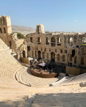 Loreena McKennitt Instagram - 🇬🇷 Sound check at Odeon Herodes Atticus.  SOLD OUT

#Athens #Αθήνα
#Greece #Ελλάδα
#LMLostSoulsTour 
@bouzoukihughes
@carolinelavelle
@hug_the_mod
@dudleyphillipsbass
@robbriandrummer 
#VisitGreece #Acropolis #Travel #Summer #IG_Greece #AthensGreece 📷 @markmccauley