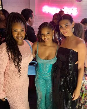 Lorena Andrea Instagram - It was a magical night ✨

@hallebailey is sensational as Ariel 🌟

I can’t wait for you all to see this movie 💙