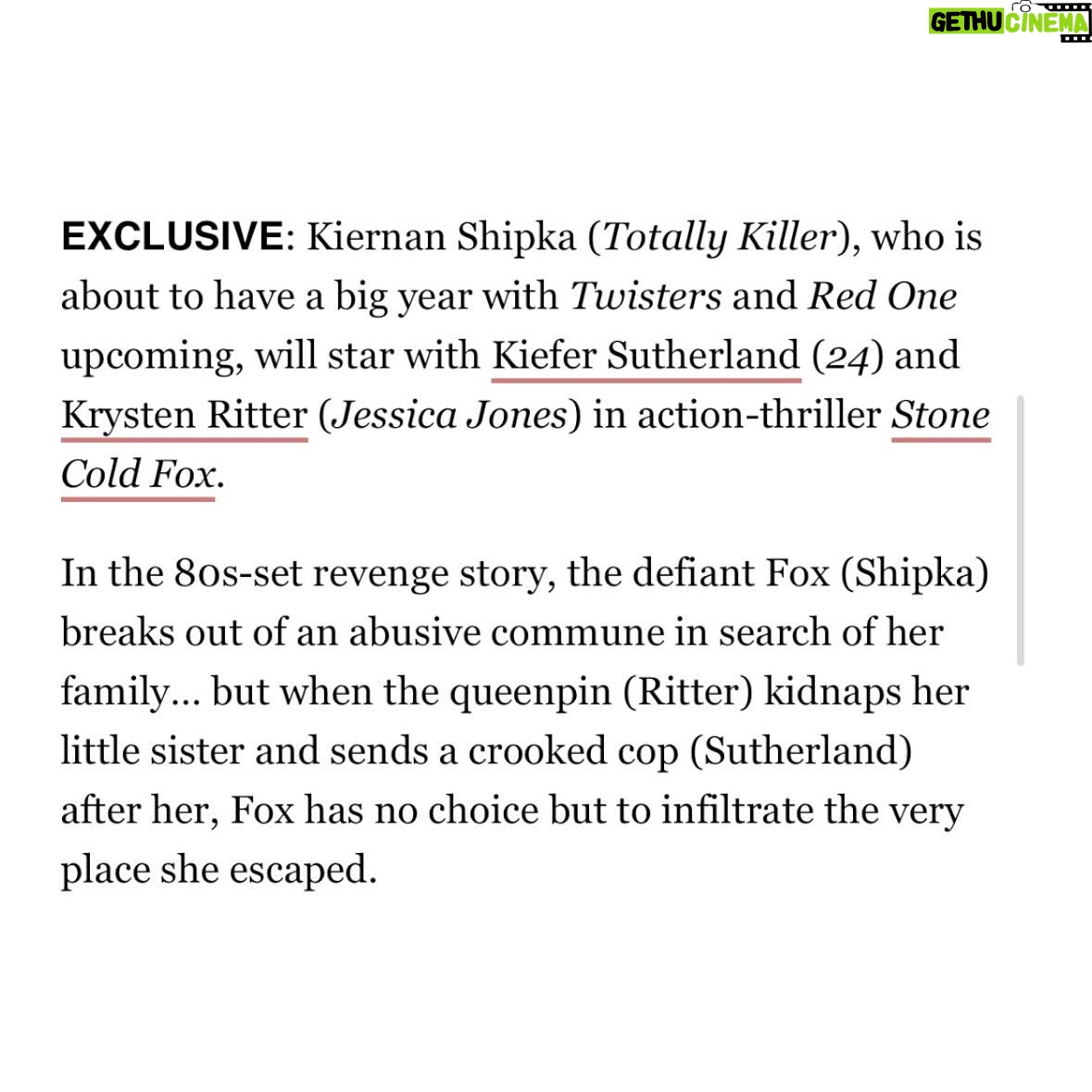 Lorenza Izzo Instagram - Never been prouder of an announcement post! So incredibly excited for @sophhreshh 🚀 and the entire team of our Stone Cold Fox— What a dream to get to work with your very talented friends and icons, LFG!!!🦊
