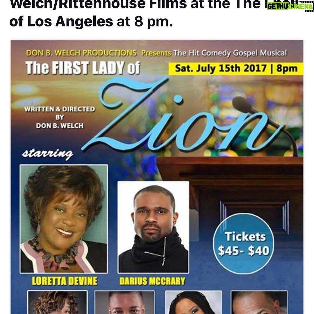 Loretta Devine Instagram - See yo face in the place! One mo' crazy good show!