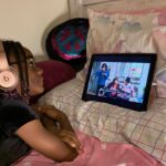 Loretta Devine Instagram - My grandbaby watching Family Reuion/Netflix she loves it. Teehee