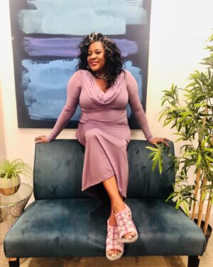 Loretta Devine Instagram - Loving my @easyspiritofficial ‘Spark’ flat sandals!  These gorgeous purple sandals are super comfortable with a lot of flex, so I can wear them all day long and still be comfortable! And the best news is that #EasySpirit is having their Friends and Family Sale RIGHT NOW, so it’s a great time to stock up!  Use code LORETTA25 to get 25% off sitewide.  #easyspirit