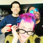 Lori Petty Instagram - - Sunday Funday @glasshair @no_ragrets19 @richardglass #venice #redcups 💙 I love y'all so much...😘😘😘