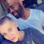 Lori Petty Instagram - - Sunday color and a cut #bff @glasshair 💜💜💜 love y’all #venicebeach