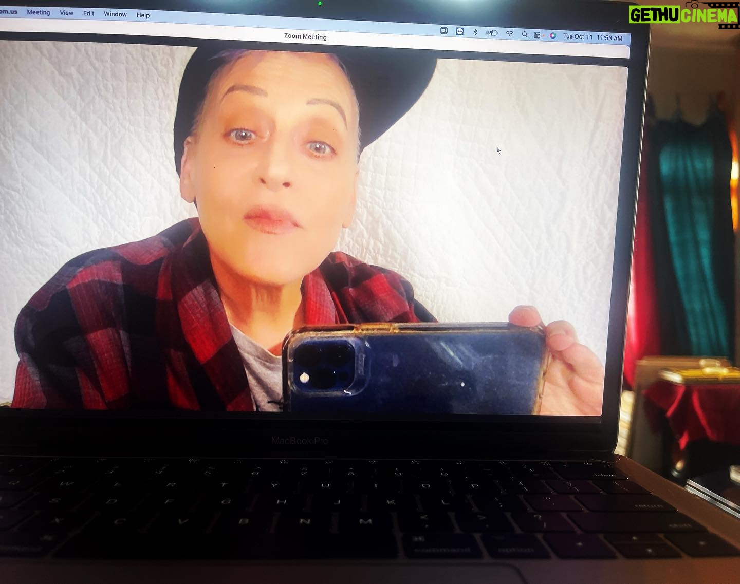 Lori Petty - 3 Likes - - zoom audition, quilt-over-the TV, compruder on a stack of books…this is how we get jobs now 😂🤩🌴😘‼️ #swipe #loveyousomuch