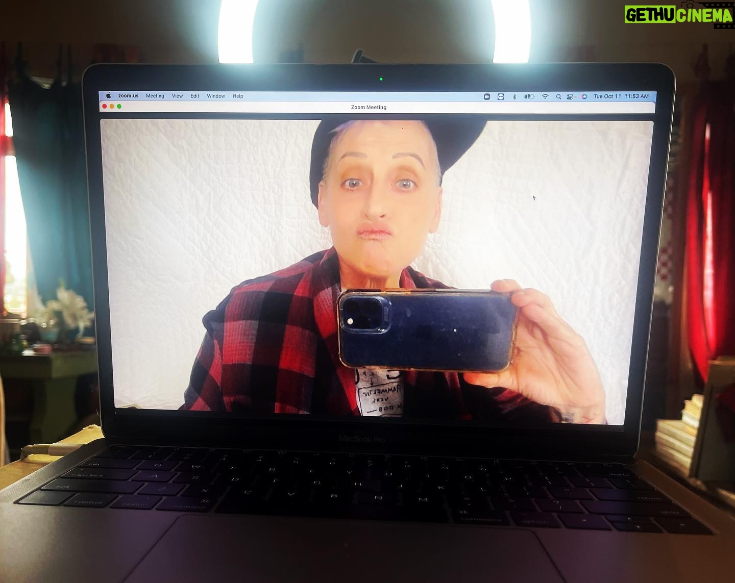 Lori Petty - 3 Likes - - zoom audition, quilt-over-the TV, compruder on a stack of books…this is how we get jobs now 😂🤩🌴😘‼️ #swipe #loveyousomuch