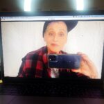 Lori Petty Instagram - - zoom audition, quilt-over-the TV, compruder on a stack of books…this is how we get jobs now 😂🤩🌴😘‼️ #swipe #loveyousomuch