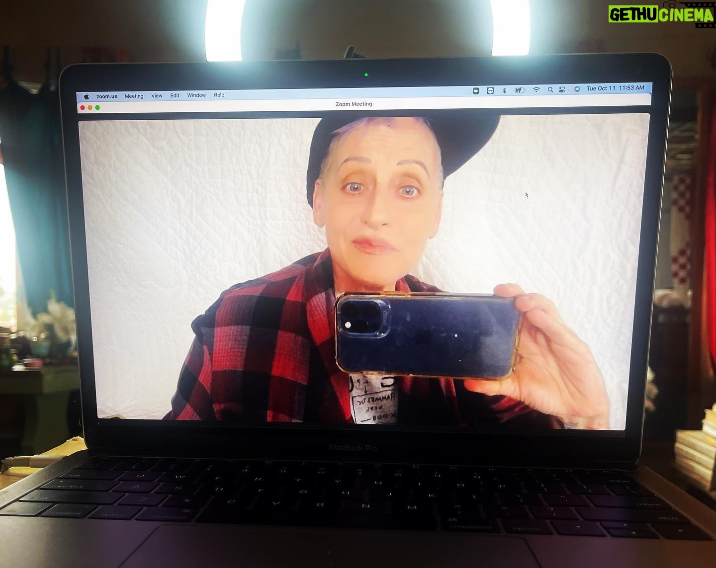 Lori Petty - 3 Likes - - zoom audition, quilt-over-the TV, compruder on a stack of books…this is how we get jobs now 😂🤩🌴😘‼️ #swipe #loveyousomuch