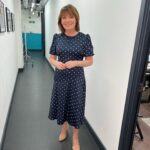 Lorraine Kelly Instagram - Todays look from @hobbslondon - thanks @danniiwhitemanstylist @helenhandmakeup #polkadots #fashion
