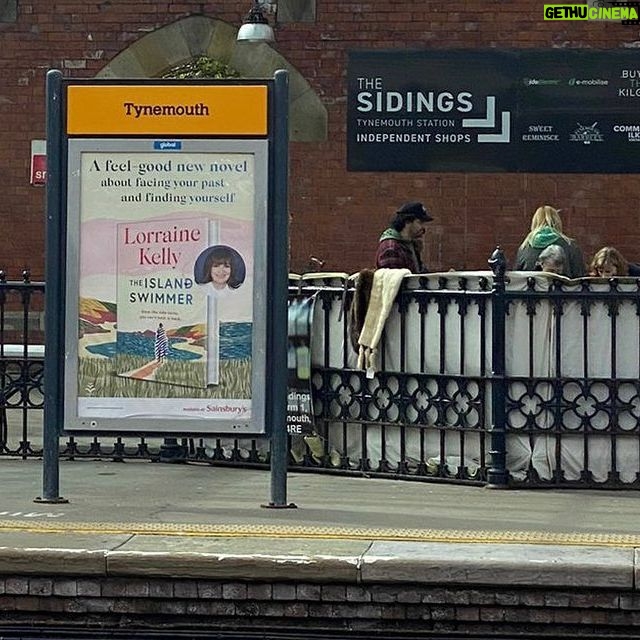 Lorraine Kelly Instagram - Spotted!!! Poster for my book #theislandswimmer at Tynemouth station - so exciting!! Thanks so much to everyone who bought a copy xxxx