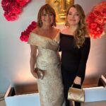 Lorraine Kelly Instagram – @sassiholford  I can’t thank you enough for this dress – you gave me much needed confidence – and made me feel so very special – love this photo of me and my beautiful daughter @rosiekellysmith xxx