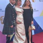 Lorraine Kelly Instagram – I love this pic so much !!!
My beautiful daughter @rosiekellysmith looking blooming and my gorgeous friend @markheyesstylist at the @bafta TV awards Thanks to @sassiholford for my STUNNING dress #happy #family #friends #love #celebration
