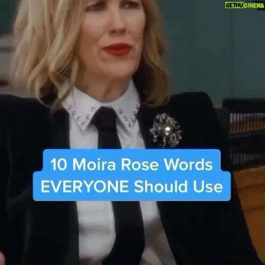 Lorraine Kelly Instagram - Utterly fabulous @schittscreek - words I will endeavour to use a lot!