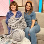 Lorraine Kelly Instagram - SUCH FUN!!!! Posted @withregram • @teaandcrafting THANK YOU SO MUCH @lorrainekellysmith for putting me at ease within seconds and letting me teach you how to arm knit! 🧶 (I was so nervous!). What a morning, what an experience. Forever grateful to all these opportunities and memories I get to make and keep 🥰❤️THAT WAS SO MUCH FUN!!! . . . . #smallbusinessowner #smallbusinesssupport #giantwool #armknittingblanket #armknitting #armknittingworkshop #learntoknit #lovemyjob #solopreneur #lorrainekelly #trendingcraft #trendingcraftideas #thingstodoinlondon #londoncraft #makersgonnashare #televisionopportunity #craftaddict