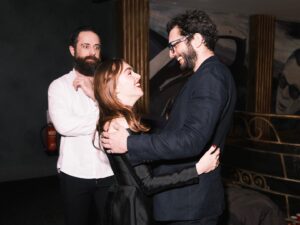 Louisa Connolly-Burnham Instagram - It’s been one whole week since the @sisterwivesfilm premiere & we’re finally floating back to down earth. Thank you to the 550  legends that came & supported us in a sold out @genesiscinema & to all the wonderful humans that made this film possible. We can’t wait to see where this journey takes us next 🩷👭✨

(sound on in the last clip for the audiences reaction as the credits started to roll 🥹) 

📸 @georgeontheboat 

#SISTERWIVES