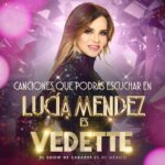 Lucía Méndez Instagram - Estas son solo algunas de las canciones que podrás escuchar junto a Lucía Méndez y una orquesta en vivo. No te quedes fuera. Boletos ya a la venta 💎 ⏰ Viernes y sábados – 9:30 pm 🏨 Nuevo Foro Stelaris – Hotel Fiesta Americana Reforma 🎟 Boletos en @goliiive, en el lobby del hotel o al teléfono 5560662227 Producido por @oscarapia, @nachocarralnc y @ricky.berdy con el sello de @crnentertainmentmx #cabaret #cdmx #cena #show #teatro #weekend #viernes #sabado #drinks #girls #aniversario #celebracion