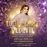 Lucía Méndez Instagram - Lucía Méndez (@luciamendezof) es VEDETTE y llega al @forostelaris del Fiesta Americana Reforma a partir del 3 de mayo. Ven y disfruta su regreso a los escenarios del cabaret #1 de México. ⏰ Viernes y sábados – 9:30 pm 🏨 Nuevo Foro Stelaris – Hotel Fiesta Americana Reforma 🎟 Boletos en @goliiive, en el lobby del hotel o al teléfono 5560662227 Producido por @oscarapia, @nachocarralnc y @ricky.berdy con el sello de @crnentertainmentmx #cabaret #cdmx #cena #show #teatro #weekend #viernes #sabado #drinks #girls #aniversario #celebraUon
