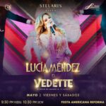 Lucía Méndez Instagram - Lucía Méndez y todo el elenco de Vedette te esperan este fin de semana en el Nuevo Foro Stelaris. Vive una verdadera noche de cabaret. Cena, show y drinks. #cabaret #luciamendez #viernes #sabado #weekend #cdmx #bar