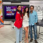Luciana Sismondi Instagram - Estamos de vuelta con toda la energía para empezar con el tour de promoción de @latinamas!!👏🏻🫶🏼 Visitamos el @programahoy para platicar sobre este evento que tendrá lo mejor de la música Latina. Gracias @galileamontijo @negroaraiza por el cariño y recibimiento! Latin American Music Awards, Sábado 27 de abril 9:00 pm por Las Estrellas. Look: @laustyling