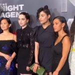 Luciane Buchanan Instagram - Just out here making my grandma proud. #thenightagent comes out March 23rd on @netflix 💥 Thanks to my darlings/ hype queens for the best first glam experience 🫶🏽👏🏽 Hair: @theartistred Make up: @cherishbrookehill Styling: @benjaminholtrop Assist styling: @emilykejohnson Dress: @marrisawilsonny