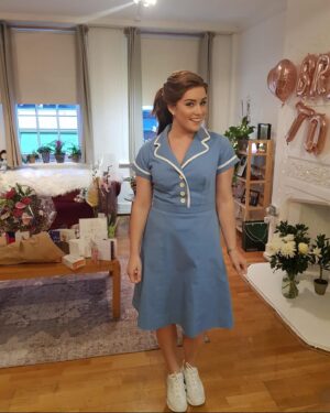 Lucie Jones Instagram - 5 years to the day since my first show as Jenna. Wild! WIIIILD! Thank you @thedavidhunter for officially putting up with me for 5 whole years. 😂 @waitressuk
