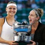 Lucie Šafářová Instagram - 👑 11 společných WTA titulů z toho 5 na grandslamech. 👀 Připomeňte si největší úspěchy @lucie.safarova s @matteksands. 🎾👇 🏆 Australian Open 2015 🏆 Roland Garros 2015 🏆 US Open 2016 🥈 Finále turnaje mistryň 2016 🏆 Australian Open 2017 🏆 Roland Garros 2017 Které vítězství #TeamBucie vám utkvělo v paměti nejvíc? 💌 #livesportpragueopen #wta #prague #tennis